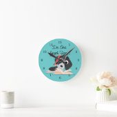Horloge Ronde Un Chiot intelligent (Maison)