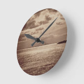 Horloge Ronde Un effet du Sun, Normandie c.1857 (photo de sépia (Angle)
