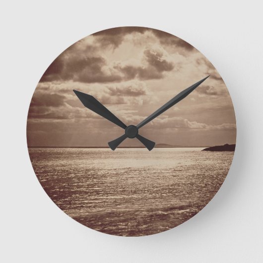 Horloge Ronde Un effet du Sun, Normandie c.1857 (photo de sépia (Recto)