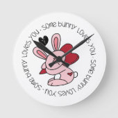 Horloge Ronde Un Lapin T'Aime (Recto)