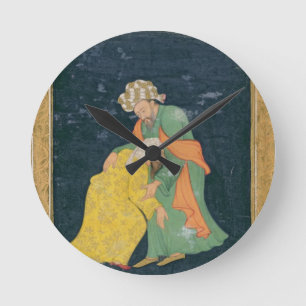 Horloge Ronde Un mollah s'incline devant un homme habillé en Ira