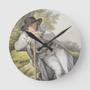 Horloge Ronde Un paysan de la vallée de Tesino au Tyrol, d'une