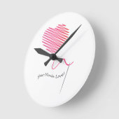 Horloge Ronde Un peu d'amour (Angle)