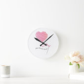 Horloge Ronde Un peu d'amour (Maison)