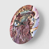 HORLOGE RONDE UN PEU DE SINGE (Angle)