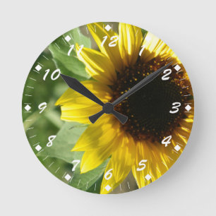 Horloge Ronde Un tournesol