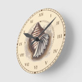Horloge Ronde Une coque (Angle)