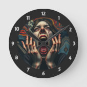 Horloge Ronde Une Femme Tortueuse Haunting Scream (Recto)
