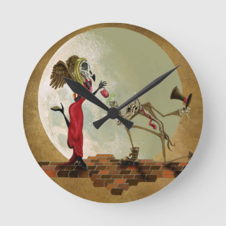 Horloge Ronde Une fleur pour m'lady