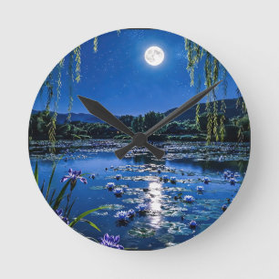 Horloge Ronde Une mélodie rafraîchissante 011