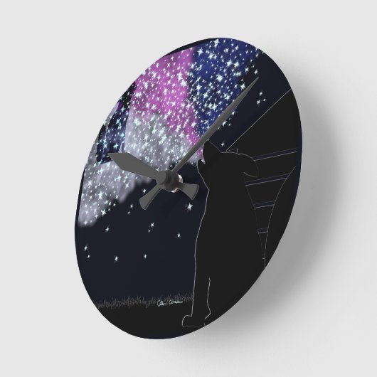 Horloge Ronde Une nuit d'été avec Sirius (Angle)