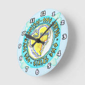 Horloge Ronde Une Terre (Angle)