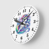 Horloge Ronde Unicorn (Angle)