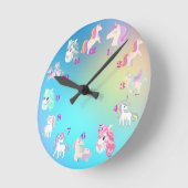 Horloge Ronde Unicorn Clock (Angle)