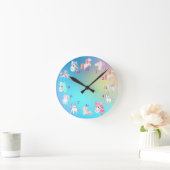 Horloge Ronde Unicorn Clock (Maison)