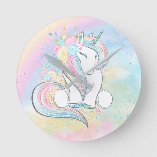 Horloge Ronde Unicorn Clock (Recto)