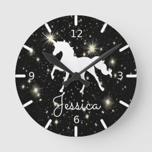 Horloge Ronde Unicorn de Night Stars