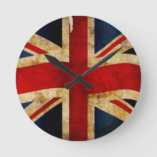 Horloge ronde Union Jack