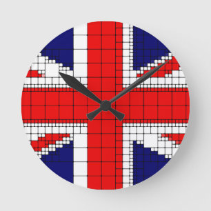 Horloge Ronde Union jack flag uk patriotic