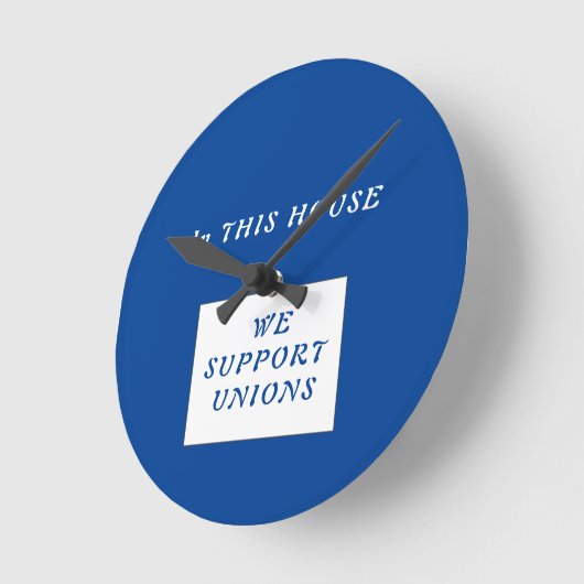 Horloge Ronde Union Slogan (Angle)