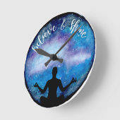 Horloge Ronde univers de yoga (Angle)