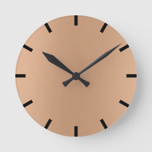 Horloge Ronde Urbain noir maigre de Brixs Ombre de citron