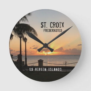 Horloge Ronde US Virgin Islands St. Croix USVI Tropical Sunset