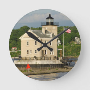 Horloge Ronde USA, New York, Kingston, Hudson River. Rondout