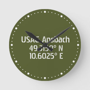 Horloge Ronde USAG Ansbach Latitude Longitude