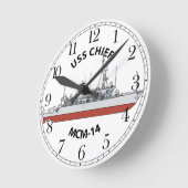 Horloge Ronde USS Chief MCM-14 (Angle)
