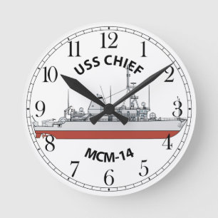 Horloge Ronde USS Chief MCM-14