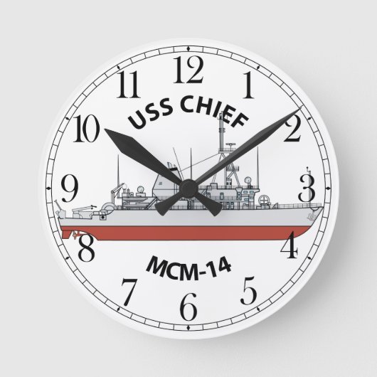 Horloge Ronde USS Chief MCM-14 (Recto)