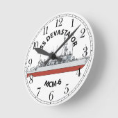 Horloge Ronde USS Devastator MCM-6 (Angle)