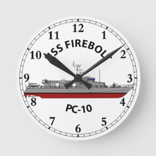 Horloge Ronde USS Firebolt PC-10 patrouille côtière