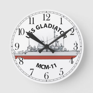 Horloge Ronde USS Gladiator MCM-11