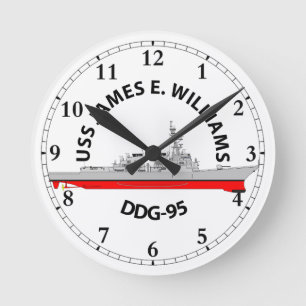 HORLOGE RONDE USS JAMES E. WILLIAMS - ARLEIGH BURKE