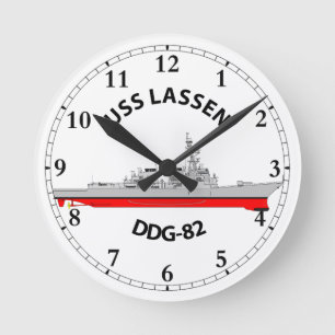 HORLOGE RONDE USS LASSEN - DDG-82 - ARLEIGH BURKE