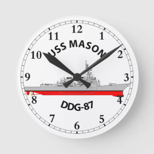 HORLOGE RONDE USS MASON - DDG-87 - ARLEIGH BURKE