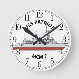 Horloge Ronde USS Patriot MCM-7