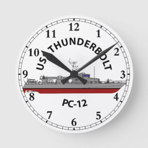 Horloge Ronde USS Thunderbolt PC-12 Patrouille côtière