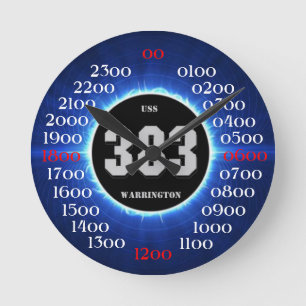 Horloge Ronde USS warrington (DD-383)