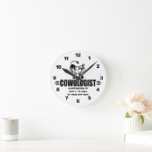 Horloge Ronde Vache customisée (Maison)