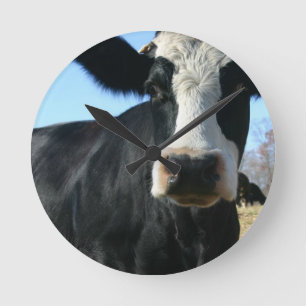 Horloge Ronde Vache folle