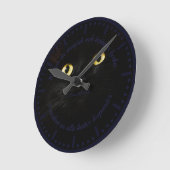 Horloge Ronde Väggklocka — Katt (Angle)