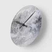 Horloge Ronde Vague orageuse qui s'écrase (Angle)