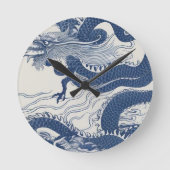 Horloge Ronde Vagues du dragon (Recto)