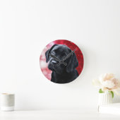 Horloge Ronde Valentine Puppy (Maison)