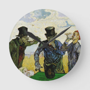 Horloge Ronde Van Gogh ; Les Boissons, Post impressionnisme Vint