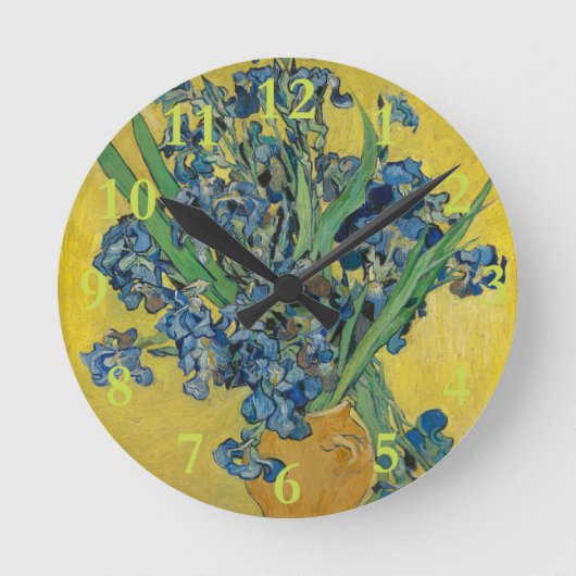 Horloge Ronde Van Gogh Vase avec l'impressionnisme classique d'I (Recto)