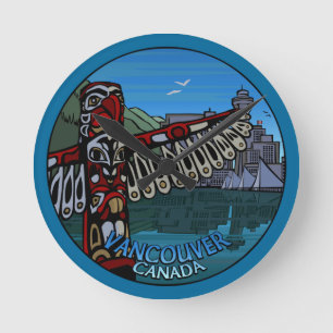 Horloge Ronde Vancouver Clock Toxits Decor Vancouver Wall Clock